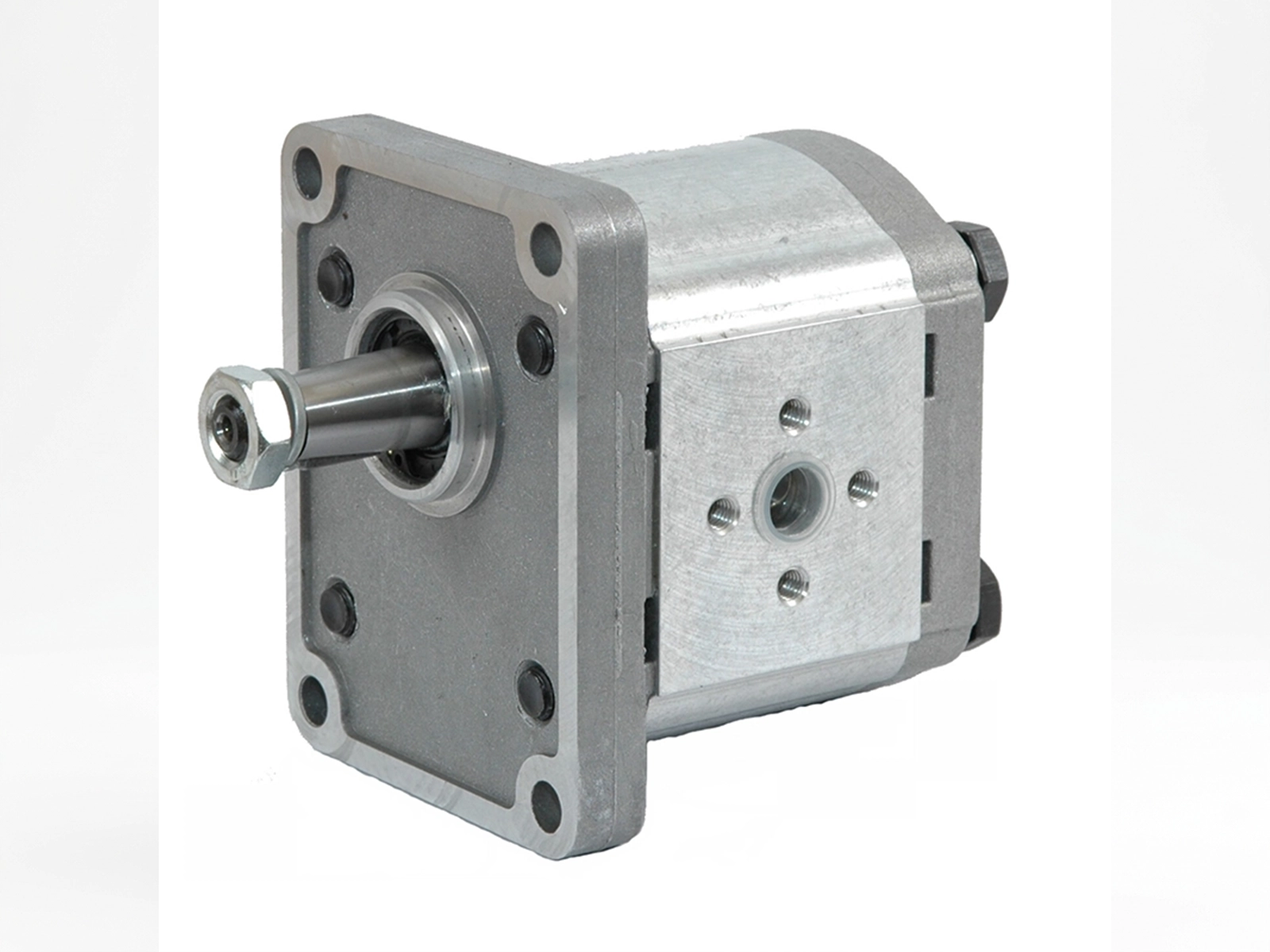 Aluminium Gear Pump BHP2 B0 D10 T0 E0 - 10cc/rev, Diamond Ports 13mm PCD 30mm x 13mm PCD 30mm, 270 Bar Continuous 1 Aluminium Gear Pump BHP2 B0 D10 T0 E0 - 10cc/rev, Diamond Ports 13mm PCD 30mm x 13mm PCD 30mm, 270 Bar Continuous